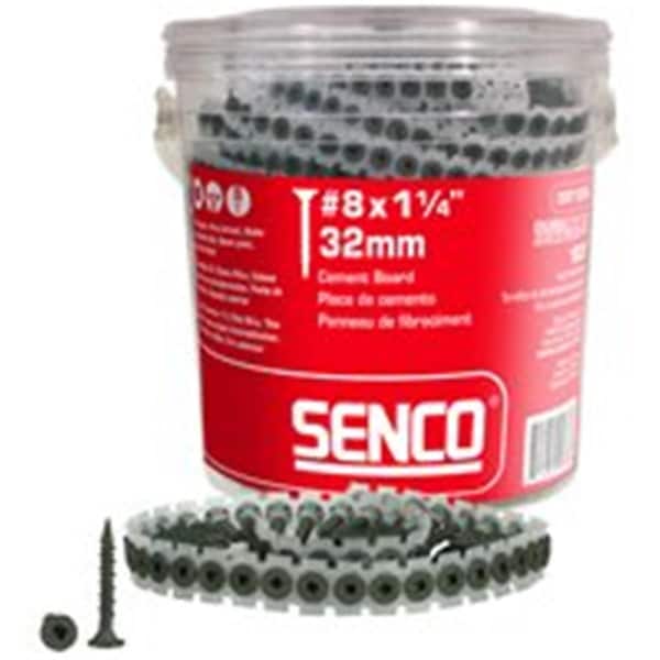 Senco 08T125W 8 x 1.25 in. Collated Cement Board Screws SE388085 - main